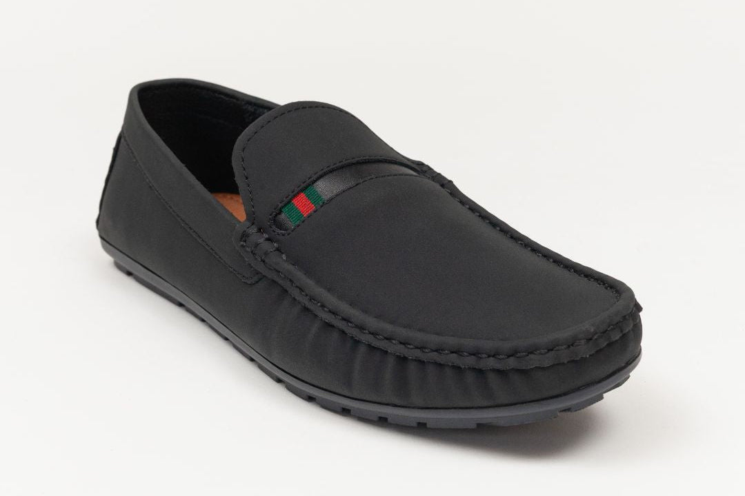 Mocasín Driver 5520 Nobuck Negro