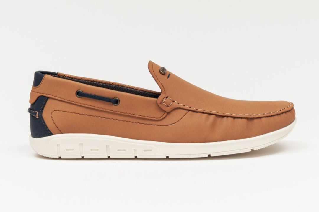 Mocasín Top Sider 8530 Nobuck Camel/Marino