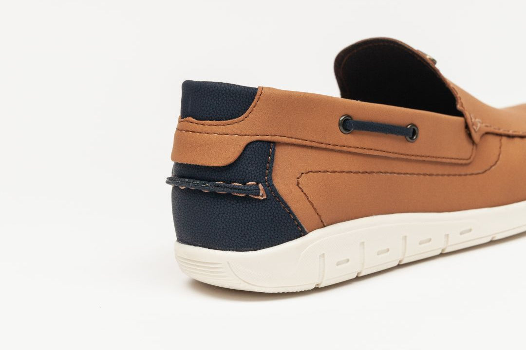 Mocasín Top Sider 8530 Nobuck Camel/Marino