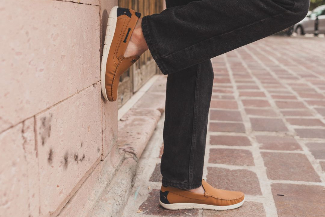 Mocasín Top Sider 8530 Nobuck Camel/Marino