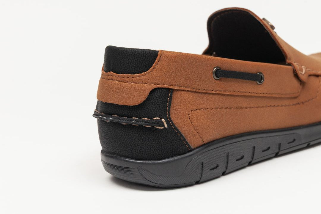 Mocasín Top Sider 8530 Nobuck Camel/Negro