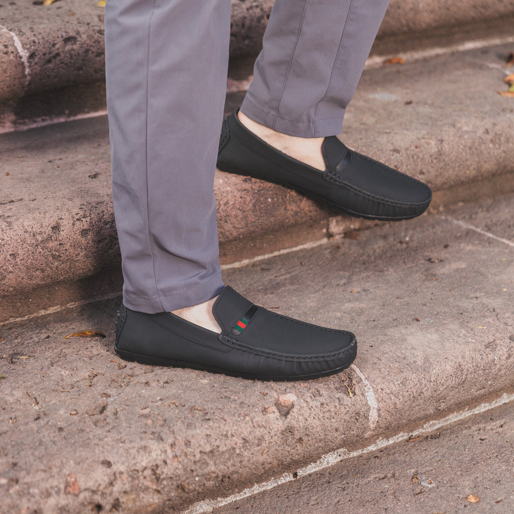 Mocasín Clásico Est. 5520 Nobuck Negro