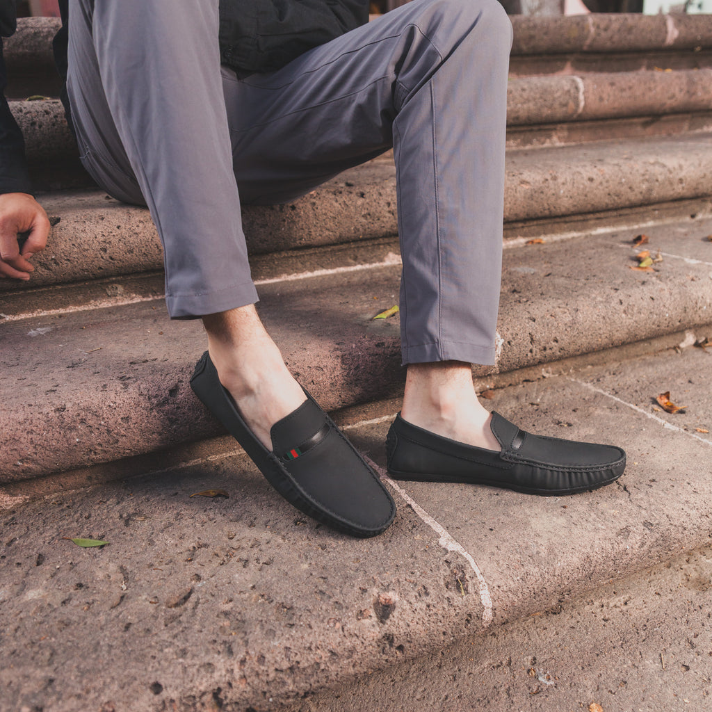 Mocasín Clásico Est. 5520 Nobuck Negro