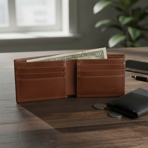 Cartera de Hombre Gerpa Piel Genuina Atanado Café