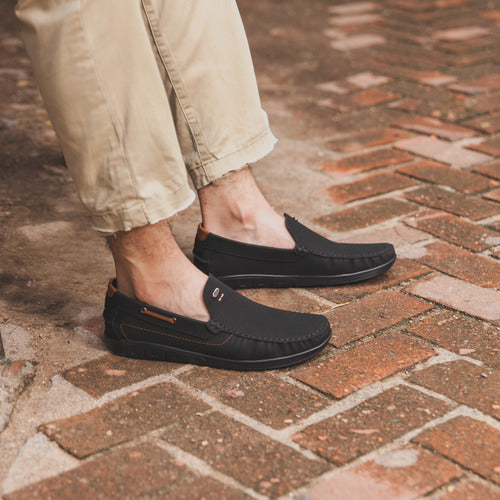 Mocasín Top Sider Est. 8530 Nobuck Negro