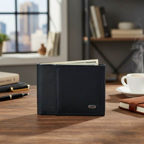 Cartera de Hombre Gerpa Piel Genuina Atanado Negro