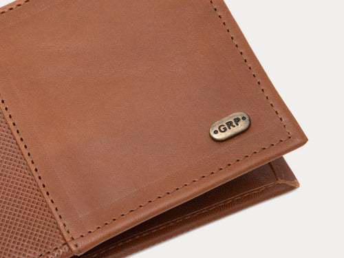 Cartera de Hombre Gerpa Piel Genuina Atanado Café