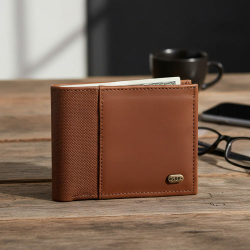 Cartera de Hombre Gerpa Piel Genuina Atanado Café
