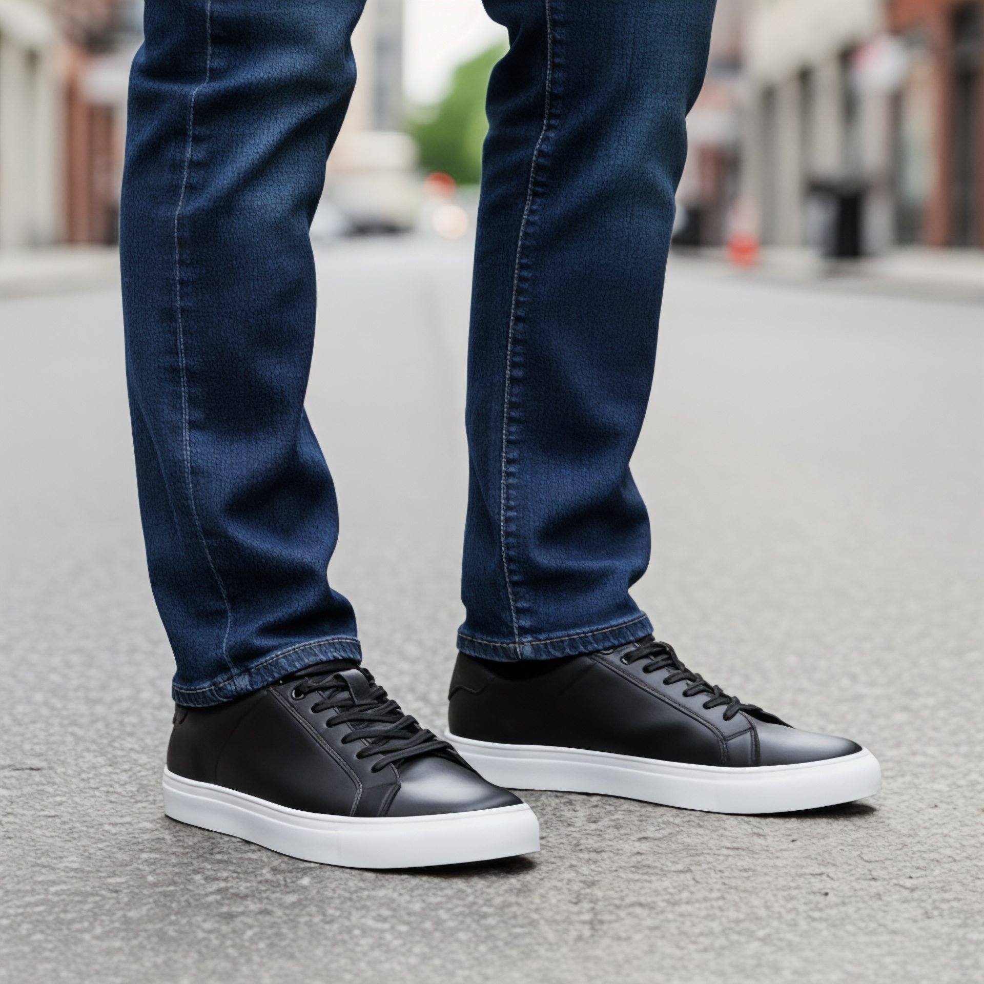 Sneaker Casual 9001 Nappa Negro