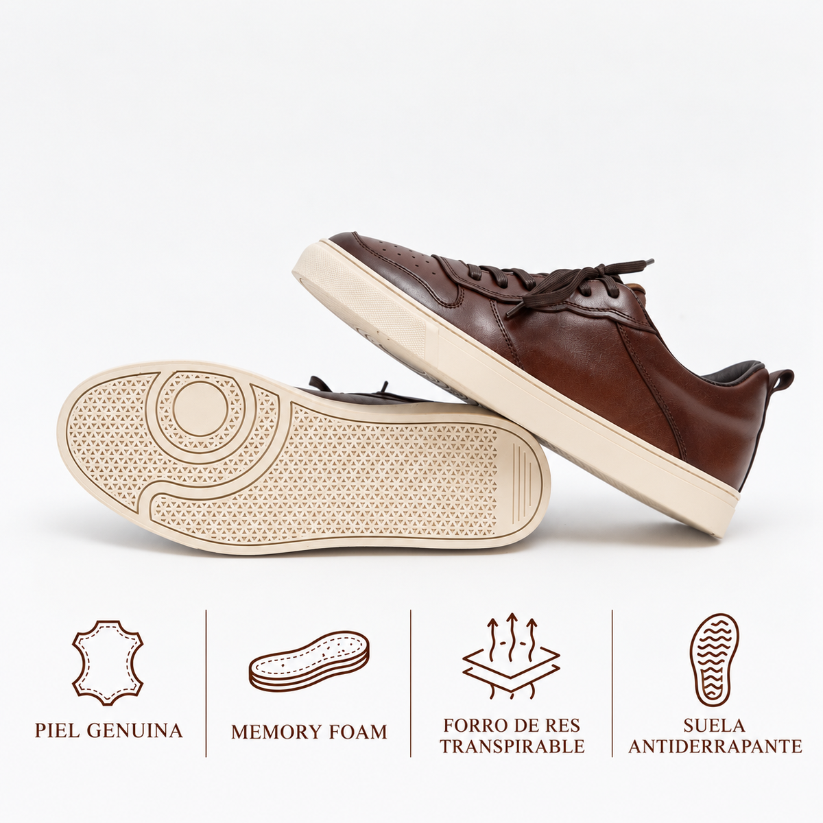 Sneaker de Piel Gerpa 1908 Café