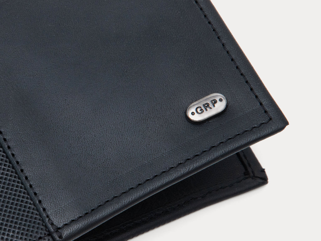 Cartera de Hombre Gerpa Piel Genuina Atanado Negro